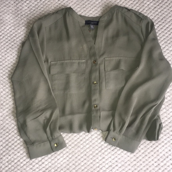 Olive blouse - Picture 2 of 2